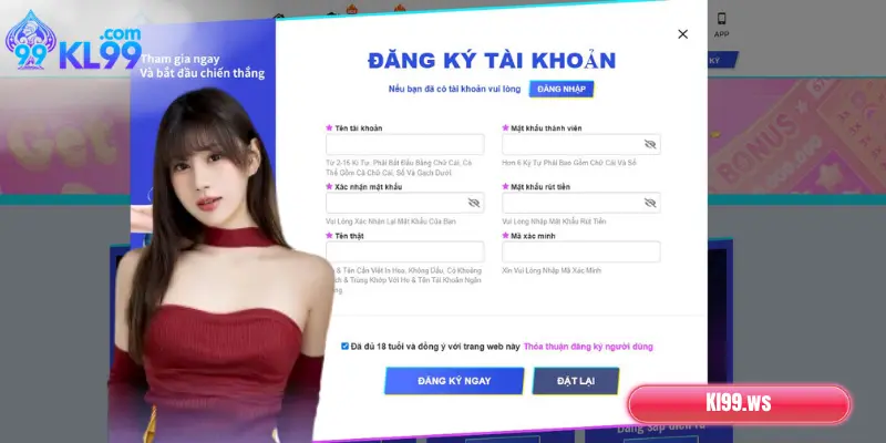 Hướng dẫn đăng ký KL99 chi tiết cho tân binh